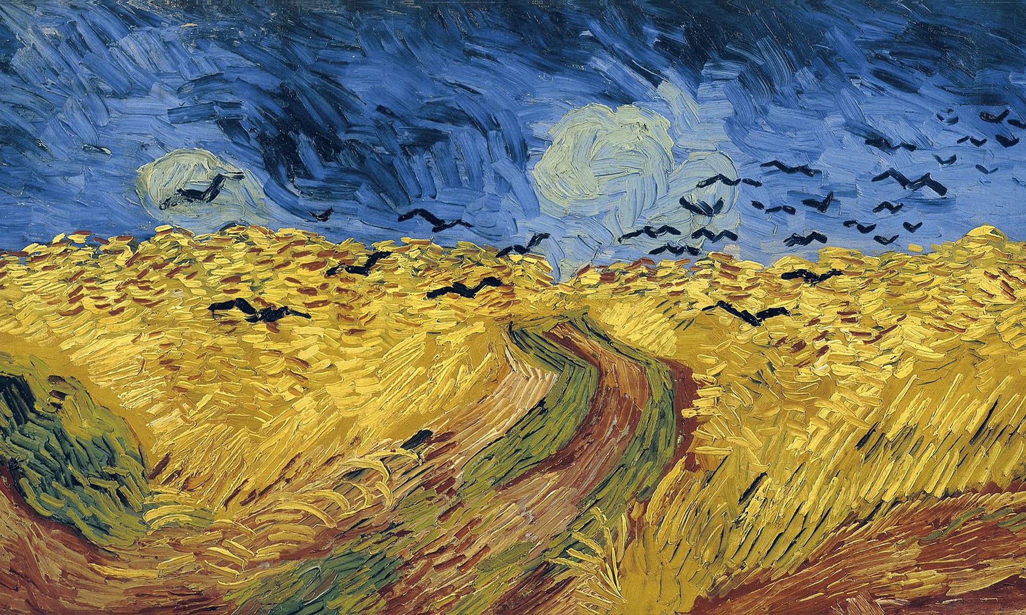 Campo de trigo con cuervos